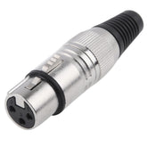 Adaptador de conector de micrófono con conector hembra XLR de 3 pines, hembra